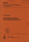 Buchcover P. Kohler: Automatisiertes Messen mit NC-Werkzeugmaschinen