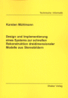 Buchcover K. Mühlmann: Design und Implementierung eines Systems zur schnellen Rekonstruktion dreidimensionaler Modelle aus Stereobildern
