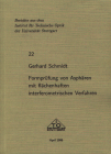 Buchcover G. Schmidt: Formprüfung von Asphären mit flächenhaften interferometrischen Verfahren