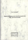 Buchcover U. Gerhardt: Signalverarbeitung in der interferenzoptischen Meß- und Sensortechnik