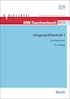 Buchcover: DIN-Taschenbuch 11/1 - Längenprüftechnik 1- Grundnormen (3. Auflage)