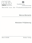 Buchcover M. Bernards: Modulare Prüfplanung
