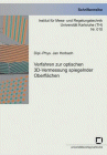 Buchcover J. Horbach: Verfahren zur optischen 3D-Vermessung spiegelnder Oberflächen