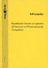 Buchcover R. Lampalzer: Physikalische Grenzen von optischen 3D-Sensoren mit phasenmessender Triangulation