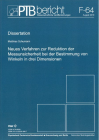 Buchcover: Neues Verfahren zur Reduktion der Messunsicherheit bei der Bestimmung von Winkeln in drei Dimensionen