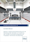 Buchcover: Beitrag zur Messunsicherheitsermittlung für die Messung großer Zahnräder zur Erweiterung des virtuellen Koordinatenmessgerätes der Physikalisch-Technischen Bundesanstalt