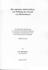 Buchcover L. Rittershaus: Ein optisches Meßverfahren zur Prüfung der Gestalt von Dichtrahmen